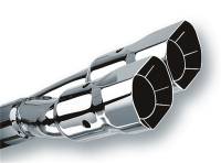 Borla 20233 Borla Universal Polished Tip Dual Square Angle-Cut Intercooled (inlet 2 1/2in. Outlet 2 7/8 x 3 3/8i