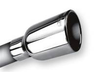 Borla 20236 Borla 2.25in Inlet 3.19in Round Rolled Angle Cut Outlet x 5in Long Embossed Tip