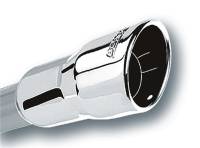 Borla 20237 Borla 2.25in Inlet 3.5in Round Rolled Angle Cut Intercooled Outlet x 6.5in Long Embossed Tip