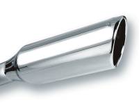 Borla 20245 Borla 2.25in Inlet 4in Round Rolled Angle Cut x 12in Long Embossed Exhaust Tip