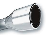 Borla - Borla 20247 Borla 2.5in Inlet 4.5in Round Rolled Angle Cut Phantom X 7.75in Long Embossed Universal Exhaust Tips - Image 2