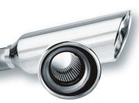 Borla 20248 Borla 2.25in Inlet 4in Round Rolled Angle Cut Resonated x 13in Long Exhaust Tip