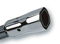 Borla 20252 Borla 2.25in Inlet 3.38in x 3.0in Square Angle Cut Phantom x 6.5in Long Universal Exhaust Tips