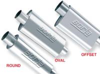Borla - Borla 40004S Borla 3 -1/2in In/Out x 5in Round x 8in Long XR-1 Sportsman Shorty Racing Muffler - Image 4