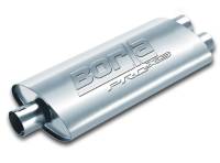 Borla - Borla 400487 Borla Universal Center/Dual Oval 3in In / 2.5in Out 19in x 4in x 9.5in Notched PRO-XS Muffler - Image 4