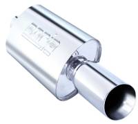 Borla 40057 Borla Boomer Muffler Thumper Oval 2-1/4in In 4in Side Round Out