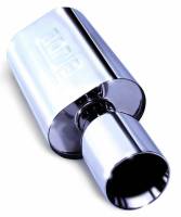 Borla 40061 Borla Wailtail Oval 2-1/4in x 5in Side Round Out Boomer Muffler