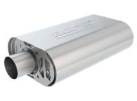Borla 400826 Borla CrateMuffler SBC Stock Output 283/327/350 V8 2.5in Offset/Center 14inx4.35inx9in Oval Muffler