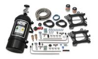BHHV 02010BNOS NOS Cheater Wet Nitrous System for 2x4 Dual 4150 4-barrel Carburetors-Black