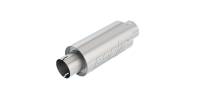 Borla 401343 Borla Universal Resonator Option 3in Center/Center 5in Round x 10in - Notched Neck