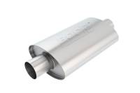 Borla - Borla 40941 Borla XR-1 Racing Sportsman 2 1/2 inch Outlet / 2 1/2 inch Inlet 12in Case Oval Muffler - Image 2