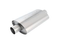 Borla - Borla 40941 Borla XR-1 Racing Sportsman 2 1/2 inch Outlet / 2 1/2 inch Inlet 12in Case Oval Muffler - Image 3