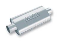 Borla 40942 Borla XR-1 Racing Sportsman 2 1/2 inch Outlet / 2 1/2 inch Inlet 16in Case Oval Muffler