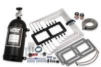 BHHV 02520BNOS NOS Supercharger Wet Nitrous System, Black Plate & Plumbing, Black 10 lb Bottle