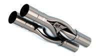 Borla 60746 Borla Universal Hydroformed Switchfire X-Pipe 3in ID 3in OD Outlets W/O Notches