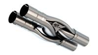 Borla 60747 Borla Universal Hydroformed Switchfire X-Pipe 3in ID 3in OD Outlets W/ Notches