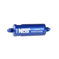 BHHV 15551NOS NOS In-Line Hi-Flow Nitrous Filter, 4AN - Blue