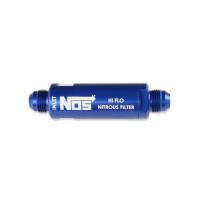 BHHV 15557NOS NOS In-Line Hi-Flow Nitrous Filter, 6AN - Blue