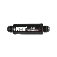 BHHV 15559NOS NOS In-Line Hi-Flow Nitrous Filter, 8AN - Black
