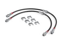 HJQF BRK00049 APR Braided Stainless Steel Brake Lines (Set of 2) - Front - Fits 2008-2013 Volkswagen Golf R, R32