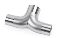 HJQF EXH0433 APR Cast Stainless Steel T Splitter - 76mm (3") to Dual 63.5mm (2.5")