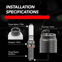 HJQF KT100033 APR Ignition Coil & Spark Plug Kit (3.0T EA839 6-cylinder engines) - Fits select 2016-2027 Audi, Porsche applications