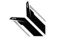 HJQF PM100334 APR Sideburns - Black APR / Silver Stripe