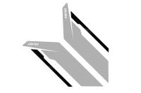 HJQF PM100335 APR Sideburns - Silver APR / Black Stripe