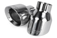 HJQF TPK0001 APR Double-Walled 4" Slash-Cut Tips (Polished) - Set of 2