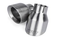 HJQF TPK0002 APR Double-Walled 4" Slash-Cut Tips (Brushed) - Set of 2