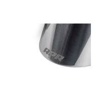 APR - HJQF TPK0004 APR Single-Walled 4" Slash-Cut Tips (Polished Silver) - Set of 2 - Image 2