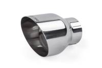 APR - HJQF TPK0004 APR Single-Walled 4" Slash-Cut Tips (Polished Silver) - Set of 2 - Image 3