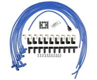ACCEL 4039B SuperStock 4000 Series V8 Wires, Copper Core, 8mm Blue w/90° Blue Boots