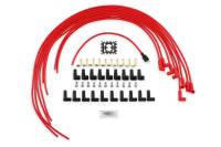 ACCEL 4041R Spark Plug Wire Set- 8mm- Super Stock Universal-Graphite Core- 90 Deg Boots- Red