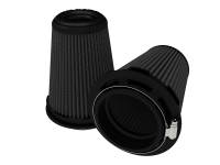 aFe 20-91202KM aFe Momentum Intake Air Filter w/Black Pro 5R (Pair) 3-1/2IN F x 5IN B x 3-1/2IN T (Inverted) x 6IN