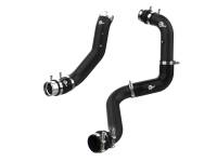 aFe 46-20704-B aFe 2024 GM Diesel Trucks V8 6.6L L5P BladeRunner Aluminum 3in Hot & 3.5in Cold Charge Pipe - Black