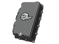 aFe 46-71420B aFe 20-26 GM Trucks L6 3.0L Transmission Pan - Black w/ Machined Fins