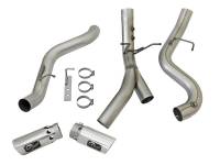 aFe - aFe 49-04086-P aFe ATLAS 4in DPF-Back Alum Steel Exhaust System w/Dual Exit Polished Tip 2017 GM Duramax 6.6L (td) - Image 6