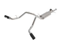 aFe 49-34133-B aFe Gemini XV 3in 304 SS Cat-Back Exhaust w/ Cutout 09-18 GM Trucks 4.3L/4.8L/5.3L w/ Black Tips