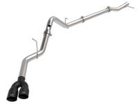 aFe 49-34145-B aFe Rebel XD Series 3 IN 304SS DPF-Back 23-24 GM Trucks L6-3.0L (td) LZ0- Dual Black Tip