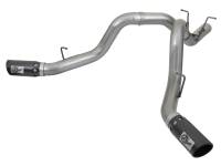 aFe 49-44086-B aFe LARGE BORE-HD 4in 409-SS DPF-Back Exhaust w/Dual Black Tips 2017 GM Duramax V8-6.6L (td) L5P