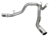aFe 49-44086-P aFe Large Bore-HD 4in 409-SS DPF-Back Exhaust w/Dual Polished Tips 2017 GM Duramax V8-6.6L (td) L5P