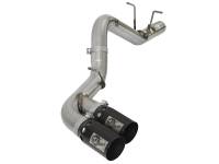 aFe 49-44089-B aFe Victory Series 4in 409-SS DPF-Back Exhaust w/ Dual Black Tips 2017 GM Duramax V8-6.6L(td) L5P