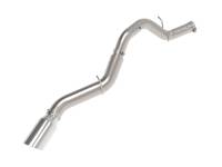 aFe 49-44147-P aFe Large Bore-HD 5in 409SS DPF-Back Exhaust System w/Pol Tip 24-25 GM Diesel Trucks V8-6.6L(td) L5P