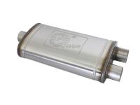 aFe 49M30015 aFe MACH Force-Xp Muffler 3 IN ID Center/Dual-Outlet x 11 IN W x 6 IN H x 22 IN L - Oval Body