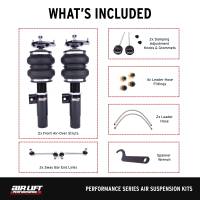 Air Lift - Air Lift 76003 Air Lift Performance 15-20 Audi A3 / 15-24 Volkswagen GTI Air Suspension Front Kit - Fits 2015-2024 Volkswagen Tiguan, GTI - Image 3