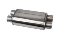 CORSA Performance PKM2020 Corsa Pro-Series 304SS Packed Resonator - 3.0in Dual Inlet / Dual Outlet - 19in OAL
