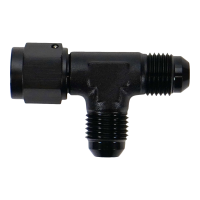 DeatschWerks 6-02-0780-B DeatschWerks 6AN Male Flare to Female Flare Swivel Tee on Straight