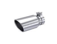 MBRP pT5196 MBRP T304 Stainless Steel, 4.5inOD, 3.2i Inlet ID, 10in Length, Single Walled, Angled Cut Rolled End