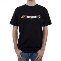 Mishimoto MMAPL-LOGO-TBKLG Mishimoto Large Black Signature Logo T-Shirt